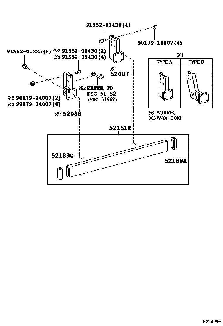 5253 — REAR BUMPER & BUMPER STAY