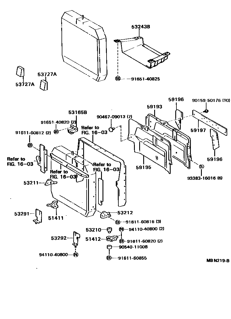 5352 — RADIATOR SUPPORT & WIND GUIDE