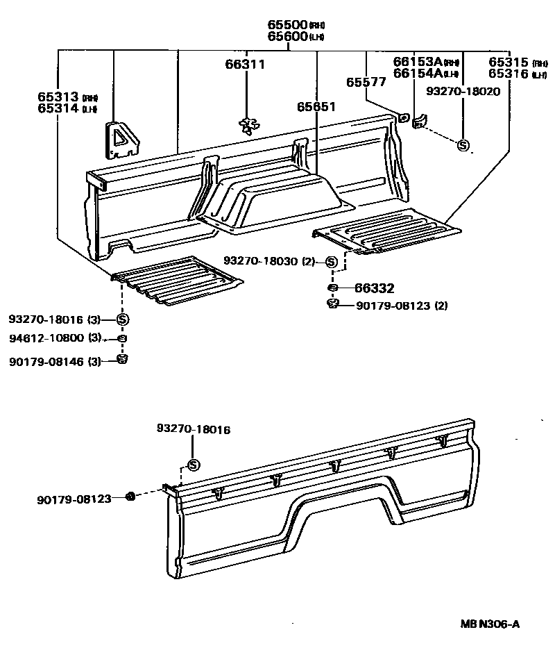 6554 — REAR BODY SIDE PANEL