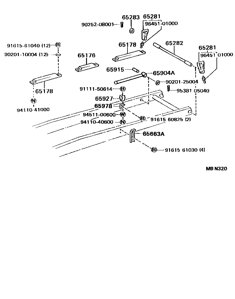 6556 — REAR BODY SUB FRAME