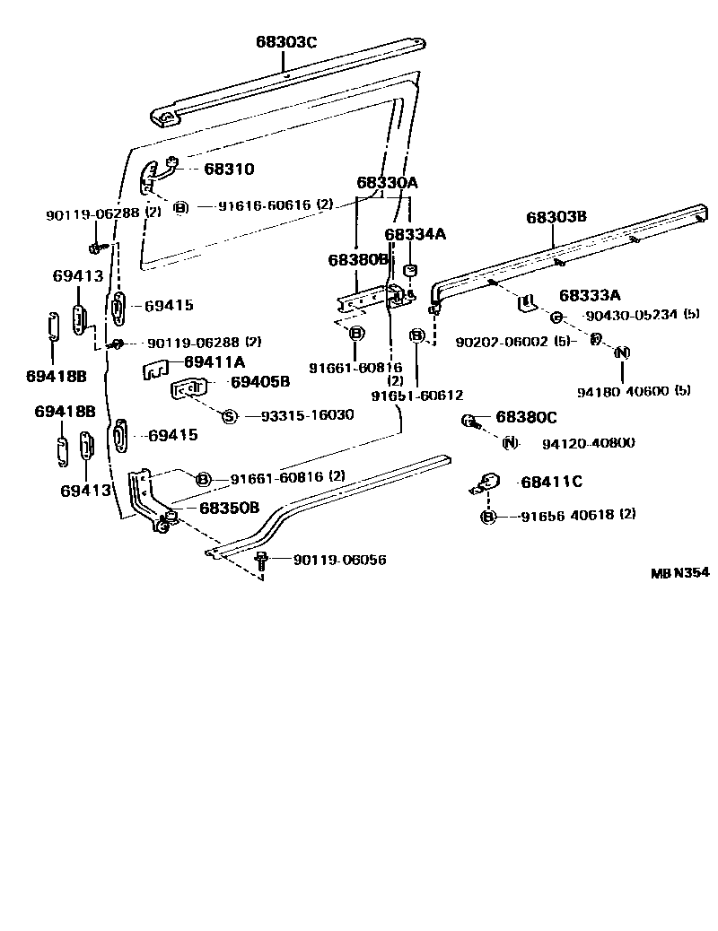 6758 — SLIDE ROLLER & RAIL