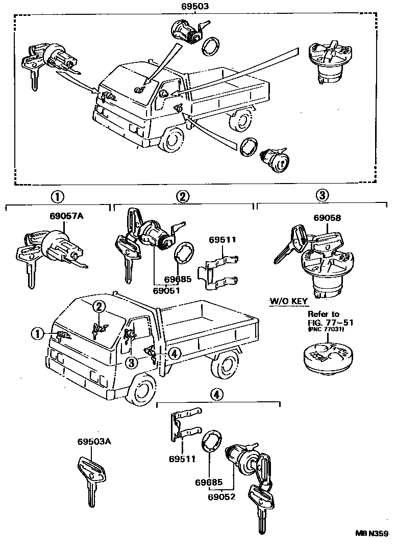 6765 — LOCK CYLINDER SET