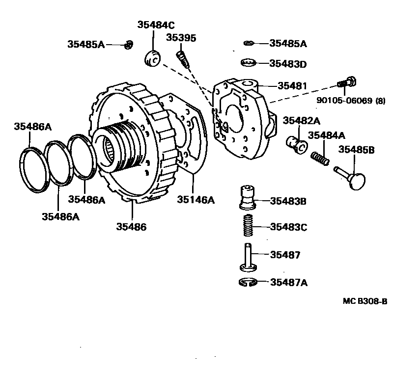 3511 — REAR OIL PUMP & GOVERNOR (ATM)