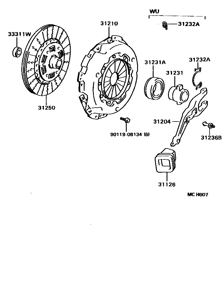3101 — CLUTCH & RELEASE FORK