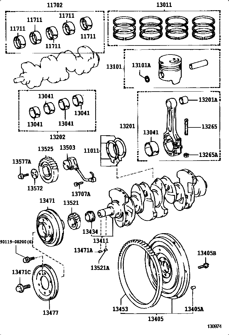 1301 — CRANKSHAFT & PISTON
