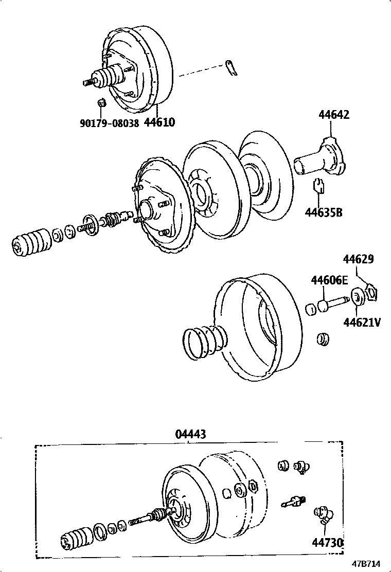 4703 — BRAKE BOOSTER & VACUUM TUBE
