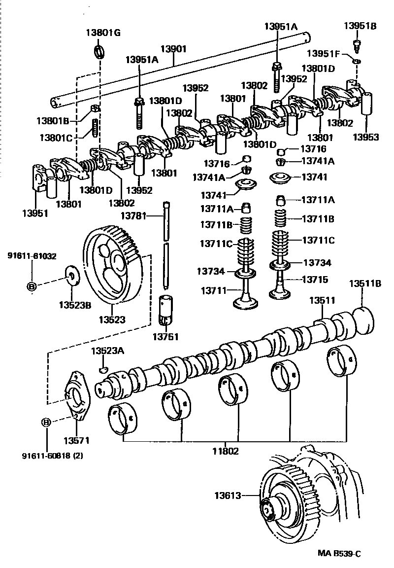 1302 — CAMSHAFT & VALVE