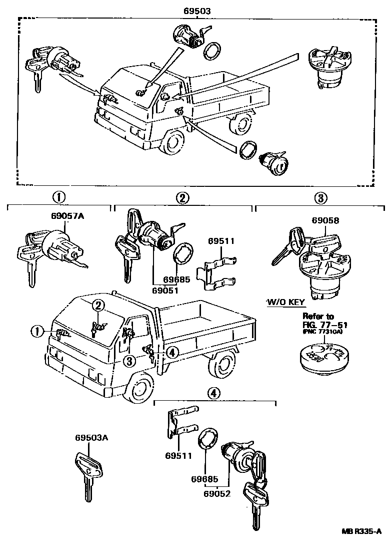 6765 — LOCK CYLINDER SET