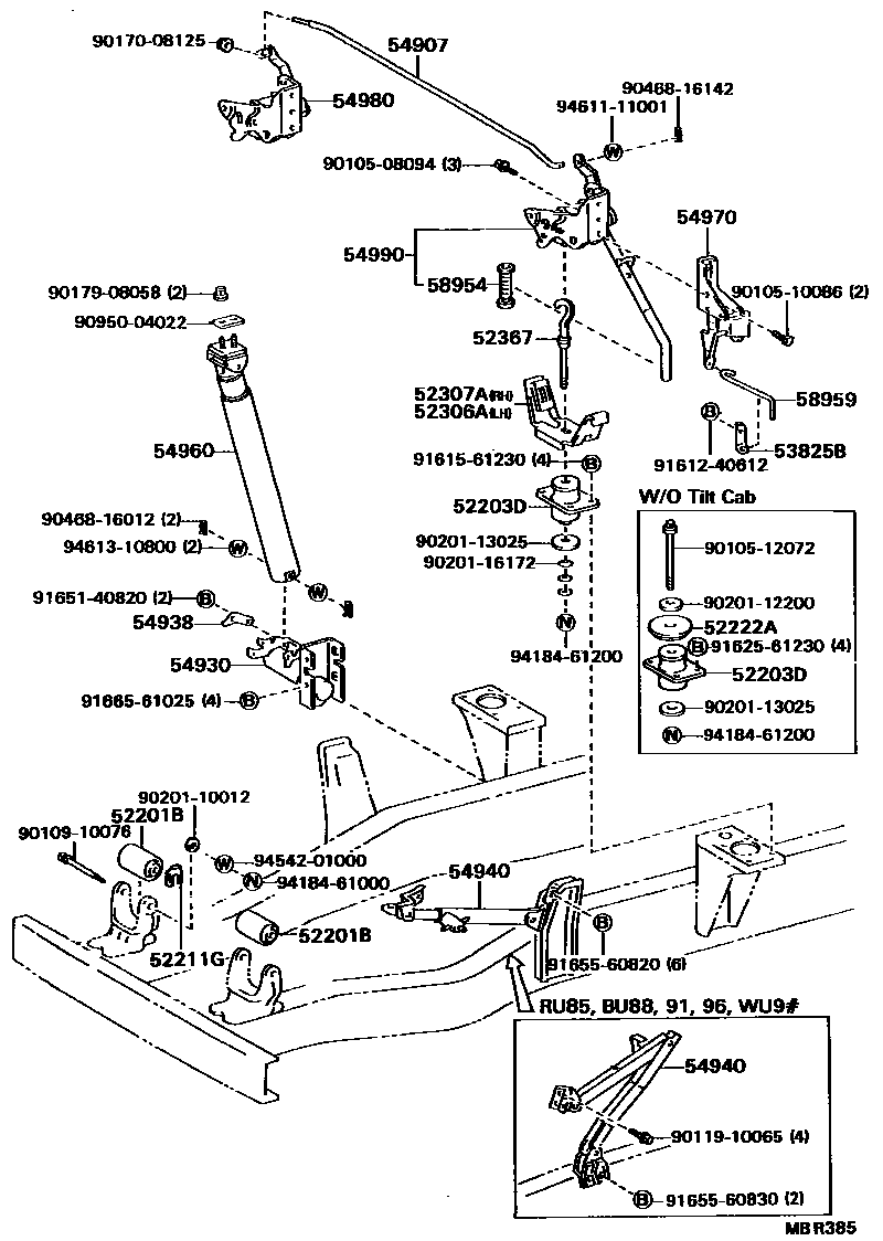 5251 — CAB MOUNTING & BODY MOUNTING