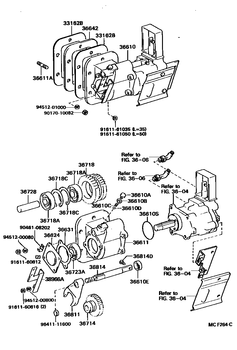 3602 — POWER TAKE-OFF CASE & GEAR