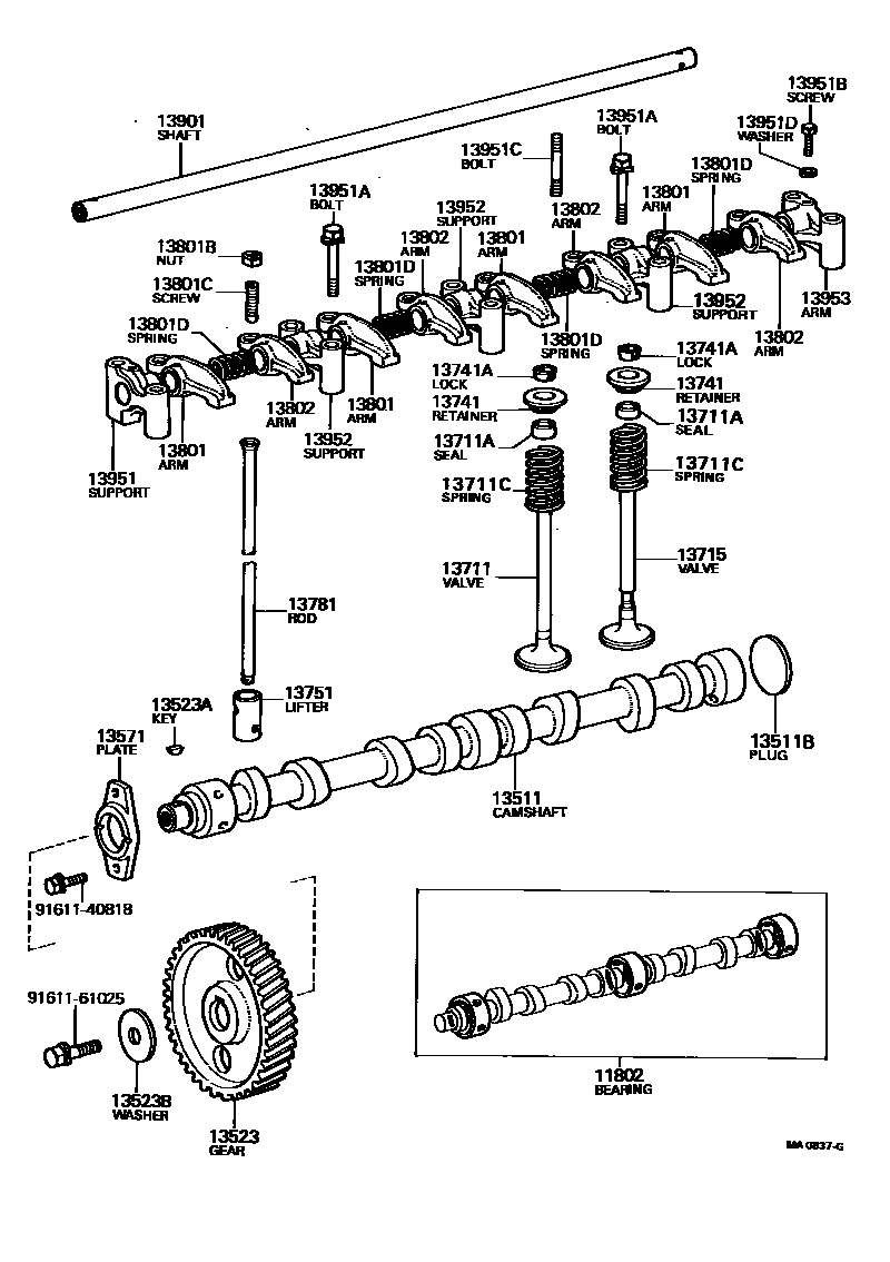1302 — CAMSHAFT & VALVE