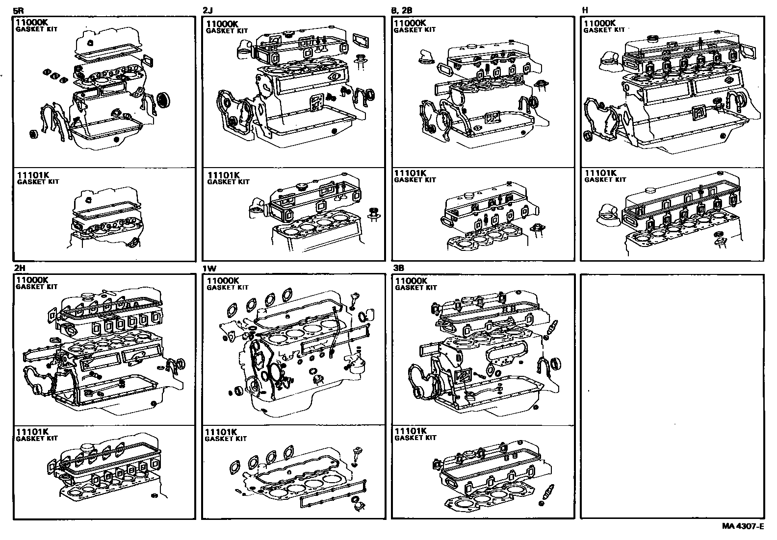 1103 — ENGINE OVERHAUL GASKET KIT