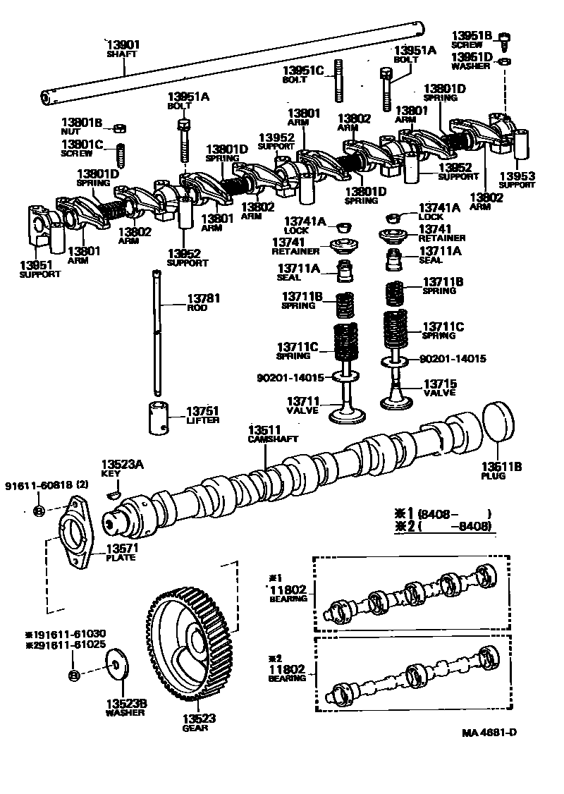1302 — CAMSHAFT & VALVE