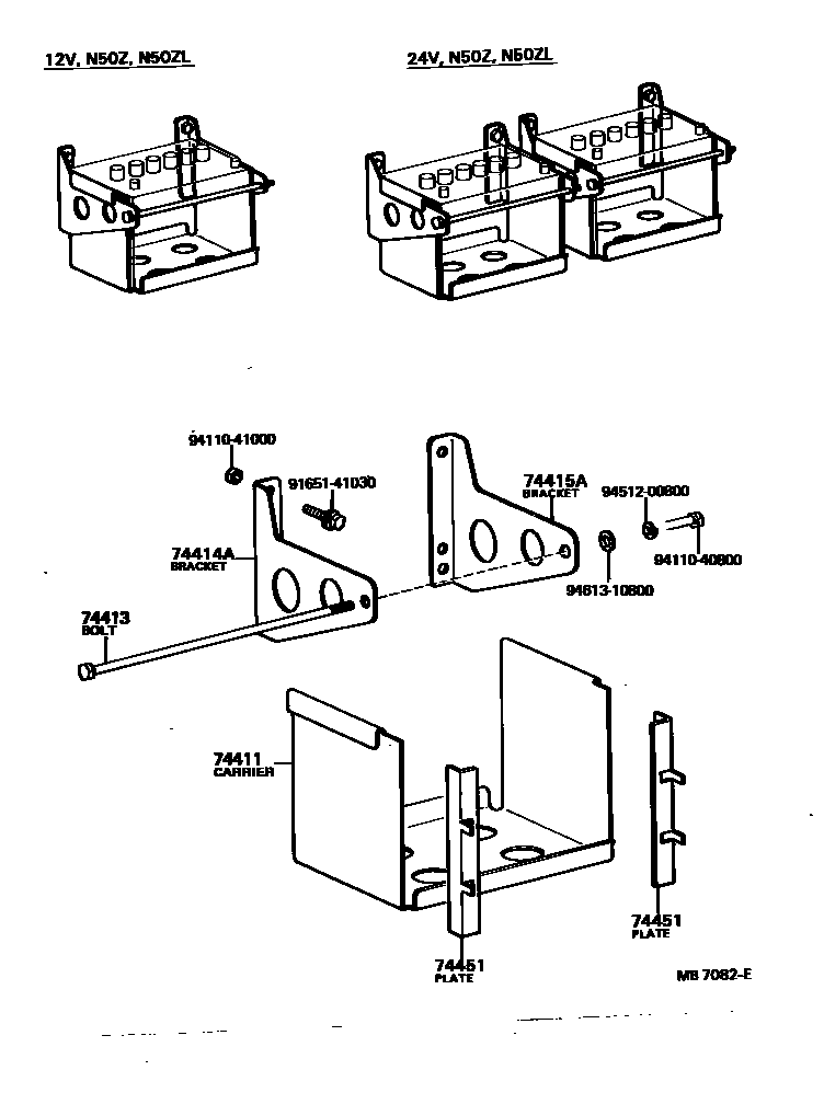 7454 — BATTERY CARRIER