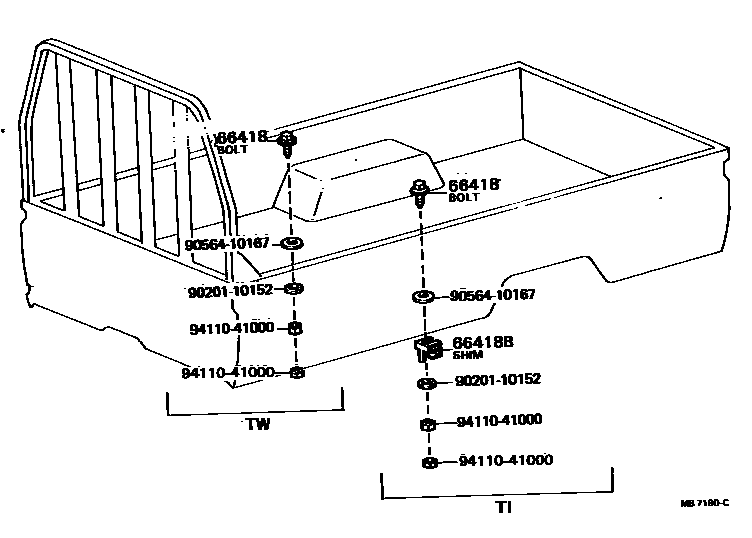 6558 — REAR BODY MOUNTING
