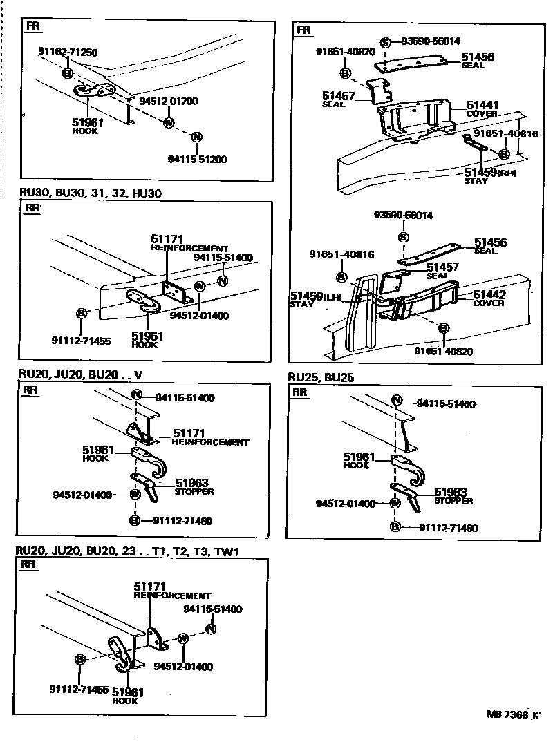 5152 — SUSPENSION CROSSMEMBER & UNDER COVER