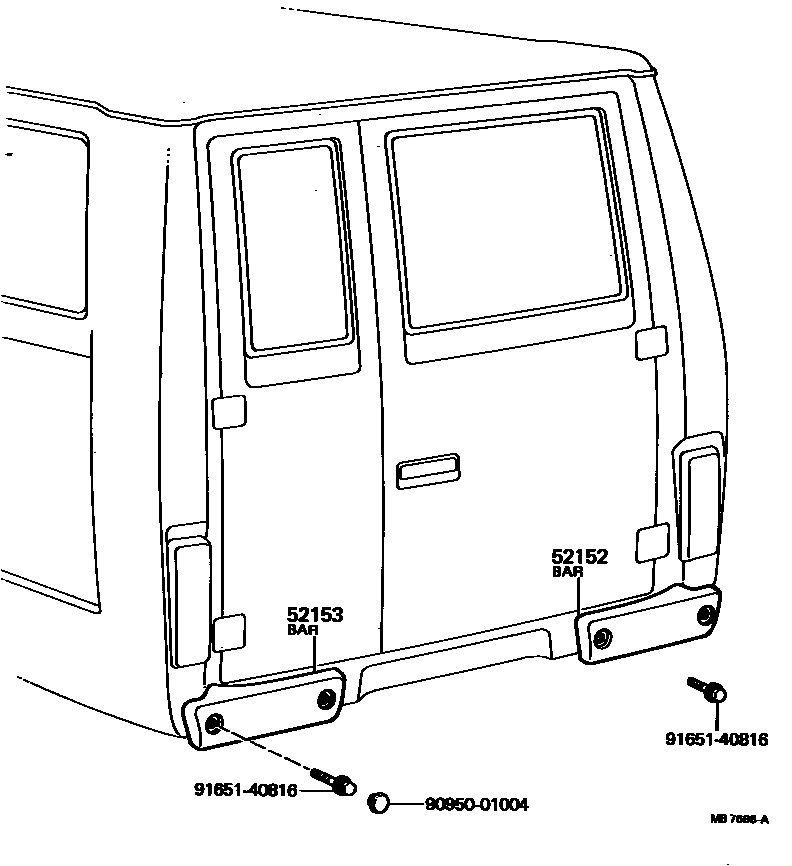 5253 — REAR BUMPER & BUMPER STAY