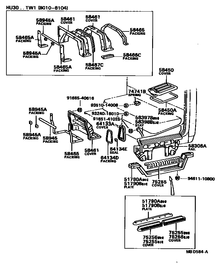 5852 — REAR FLOOR PANEL & REAR FLOOR MEMBER
