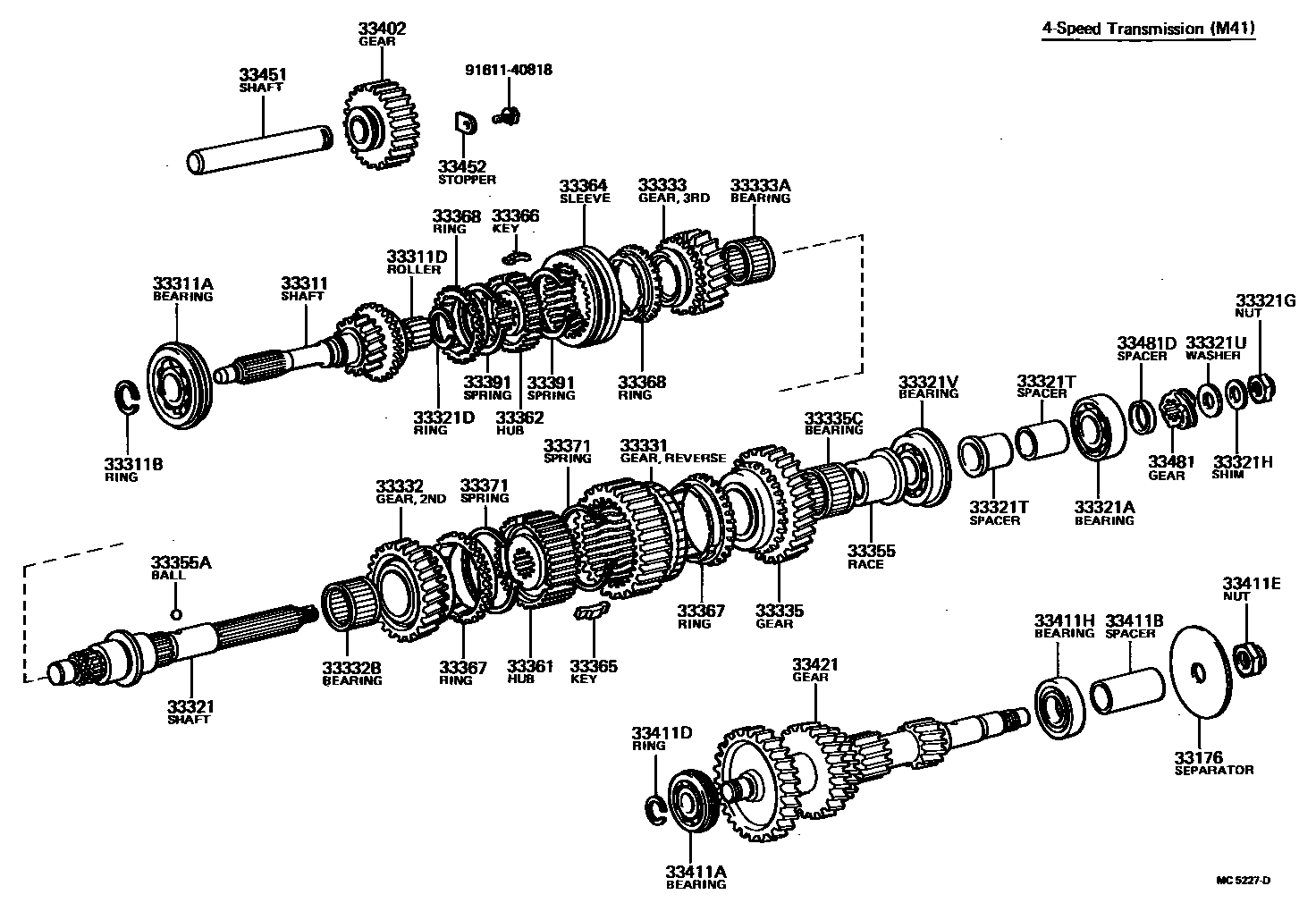 3305 — TRANSMISSION GEAR (MTM)