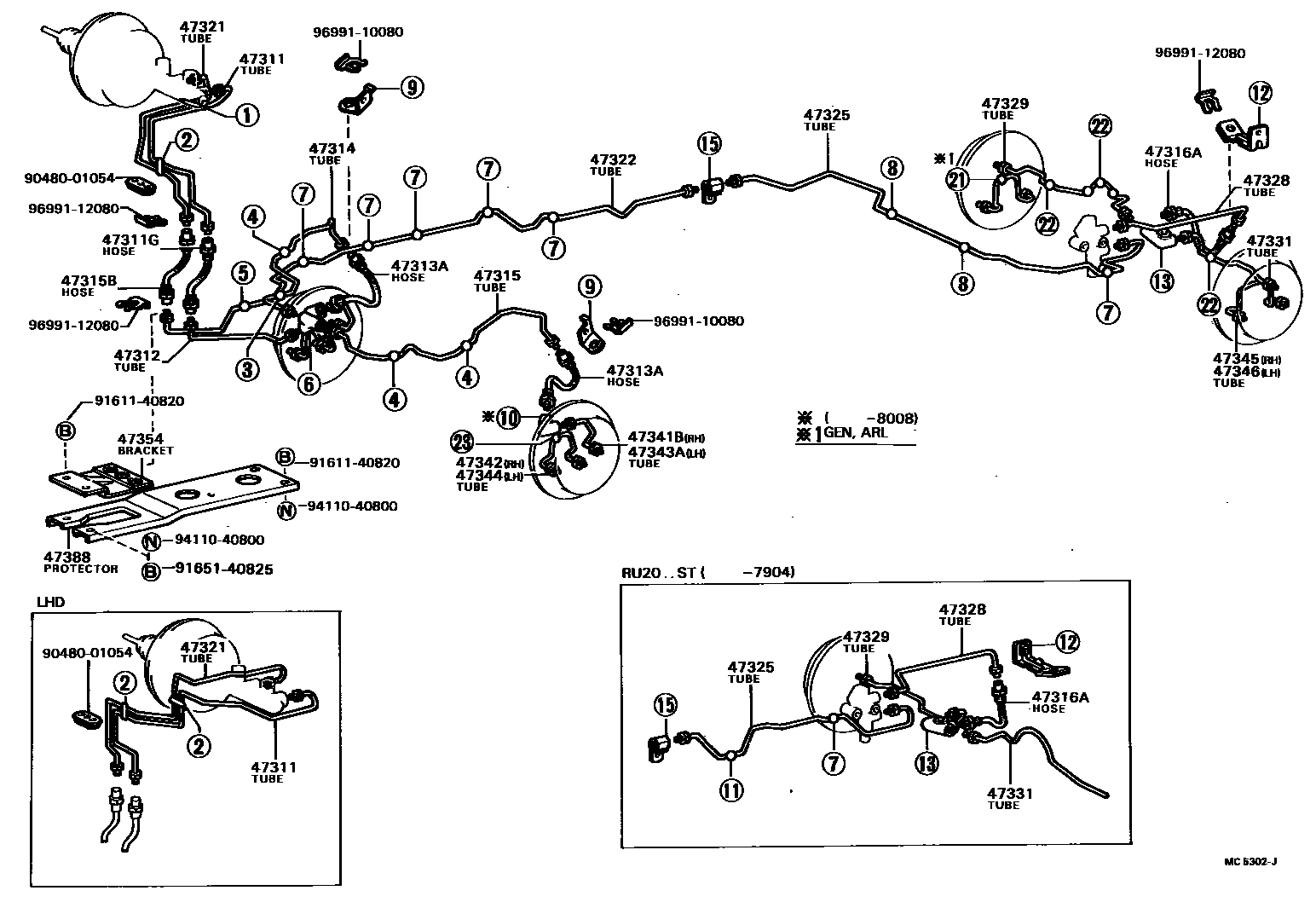 4708 — BRAKE TUBE & CLAMP