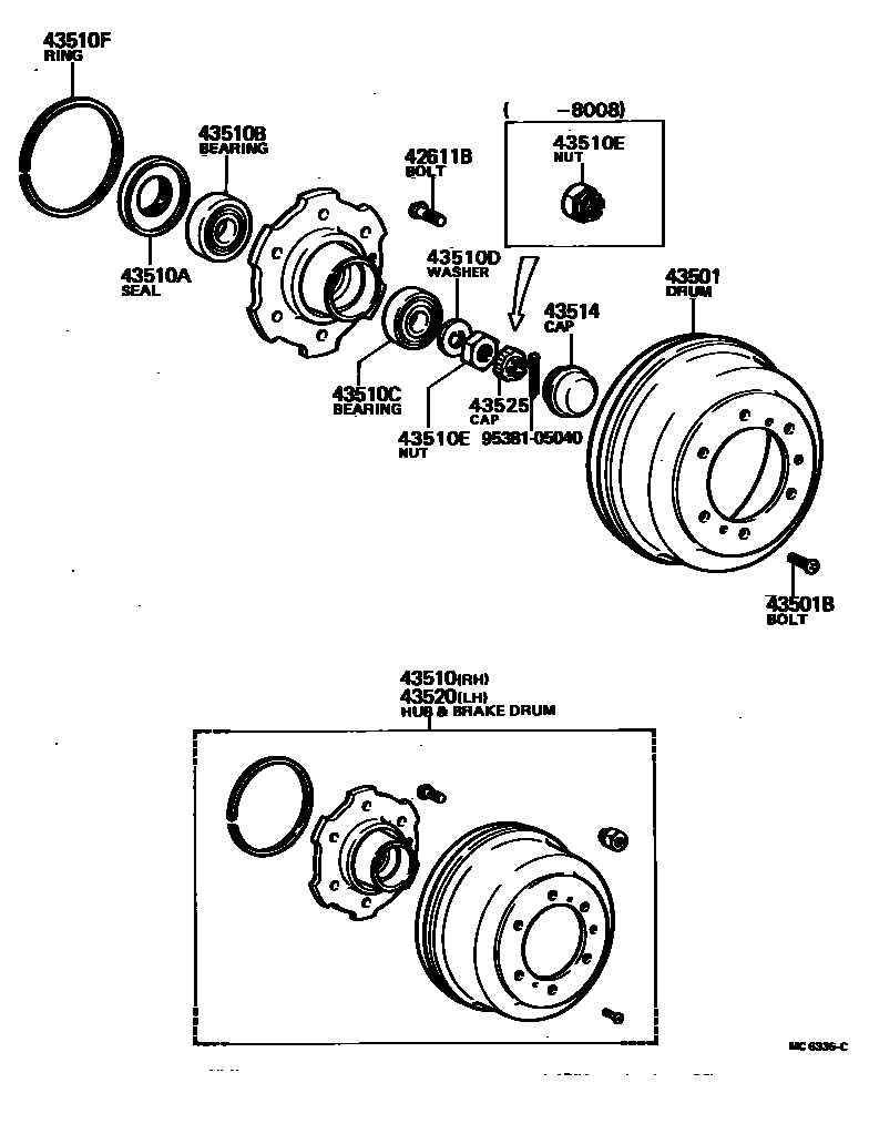 4303 — FRONT AXLE HUB