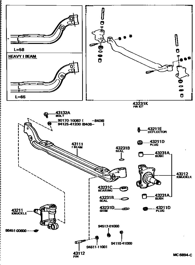 4802 — FRONT AXLE ARM & STEERING KNUCKLE