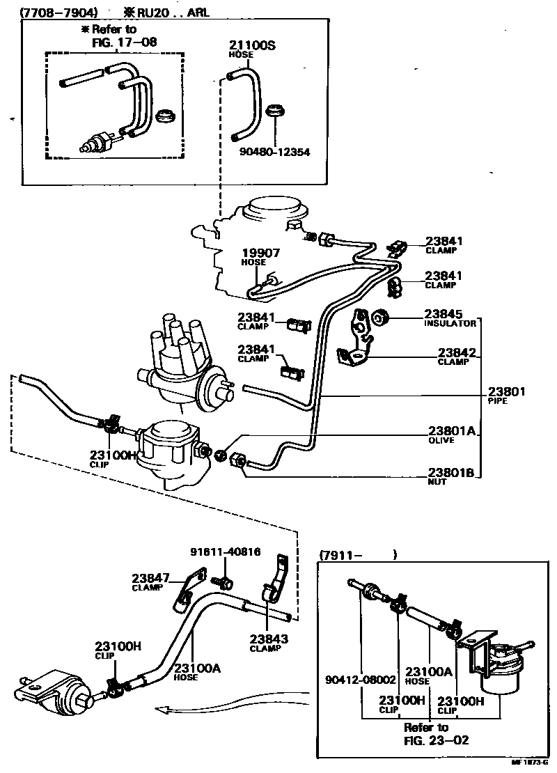 2101 — FUEL PIPE & CLAMP