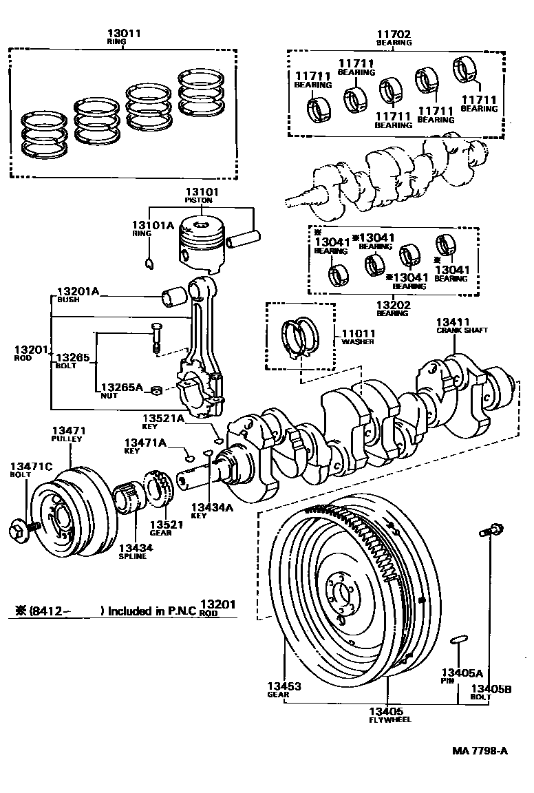 1301 — CRANKSHAFT & PISTON