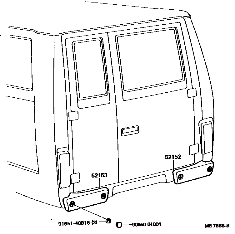 5253 — REAR BUMPER & BUMPER STAY