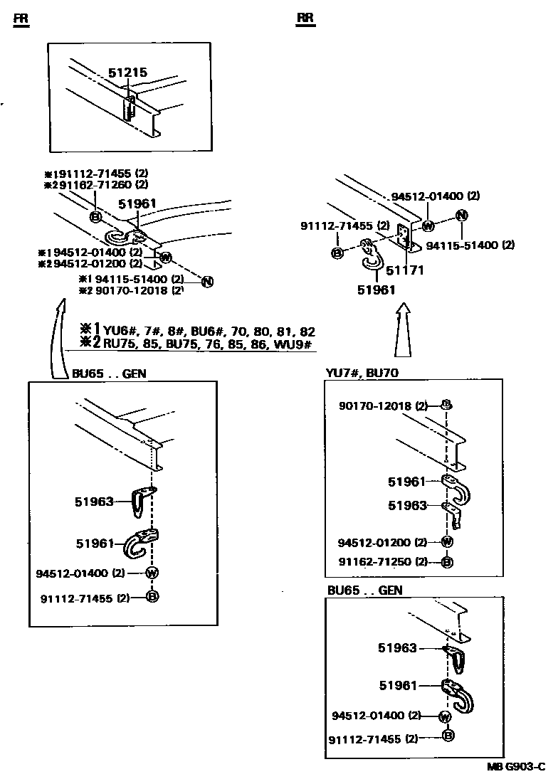 5152 — SUSPENSION CROSSMEMBER & UNDER COVER