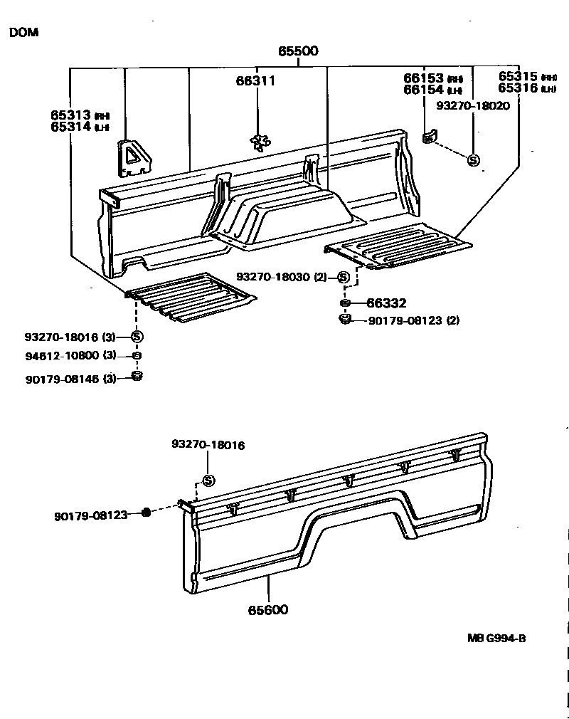 6554 — REAR BODY SIDE PANEL