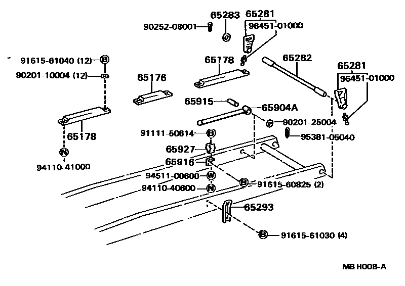 6556 — REAR BODY SUB FRAME