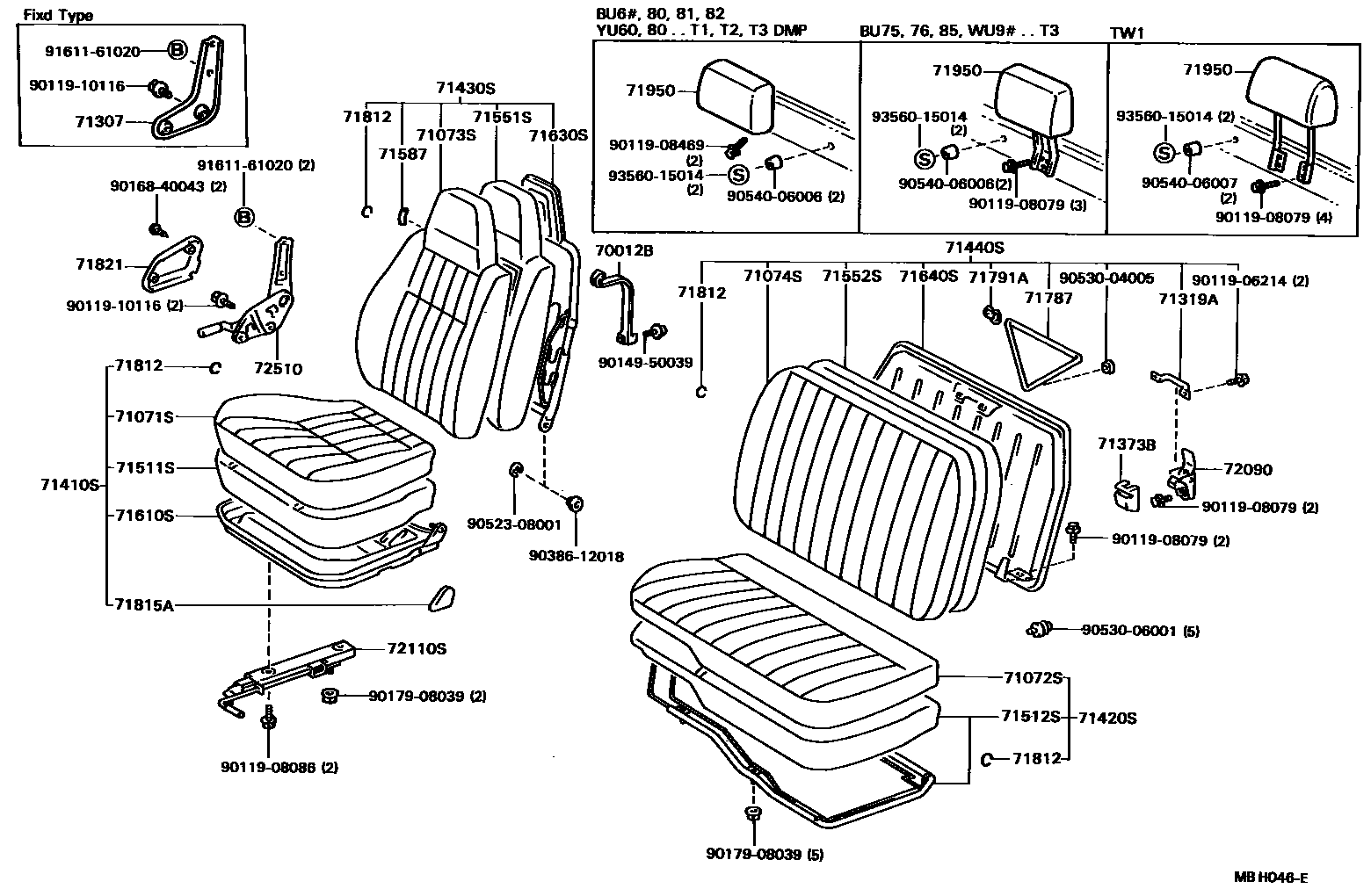 7151 — SEAT & SEAT TRACK
