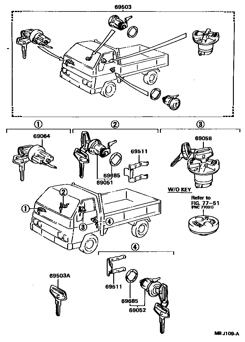 6765 — LOCK CYLINDER SET