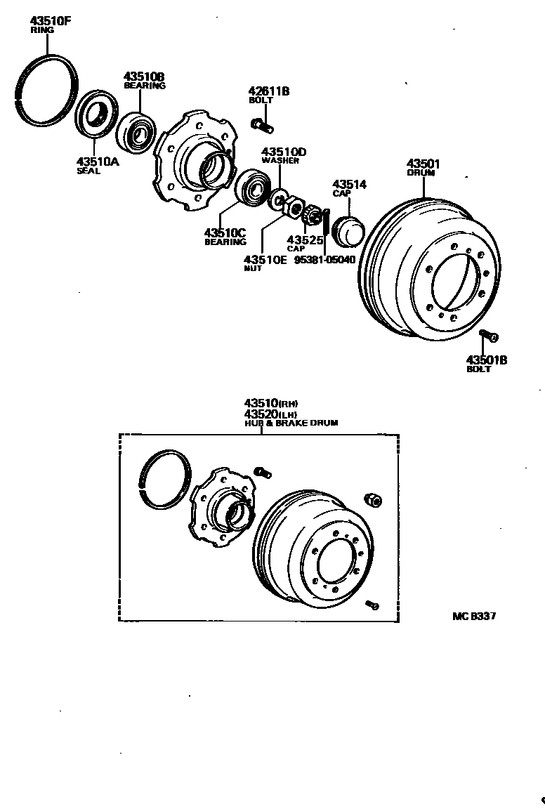 4303 — FRONT AXLE HUB