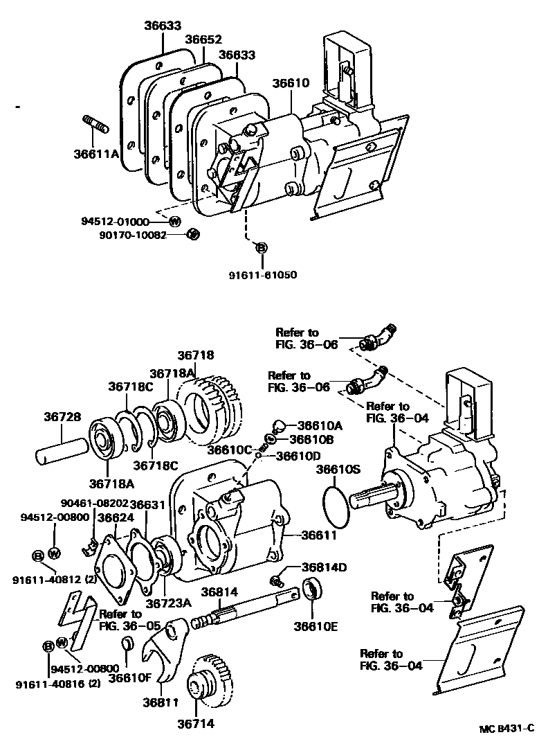 3602 — POWER TAKE-OFF CASE & GEAR