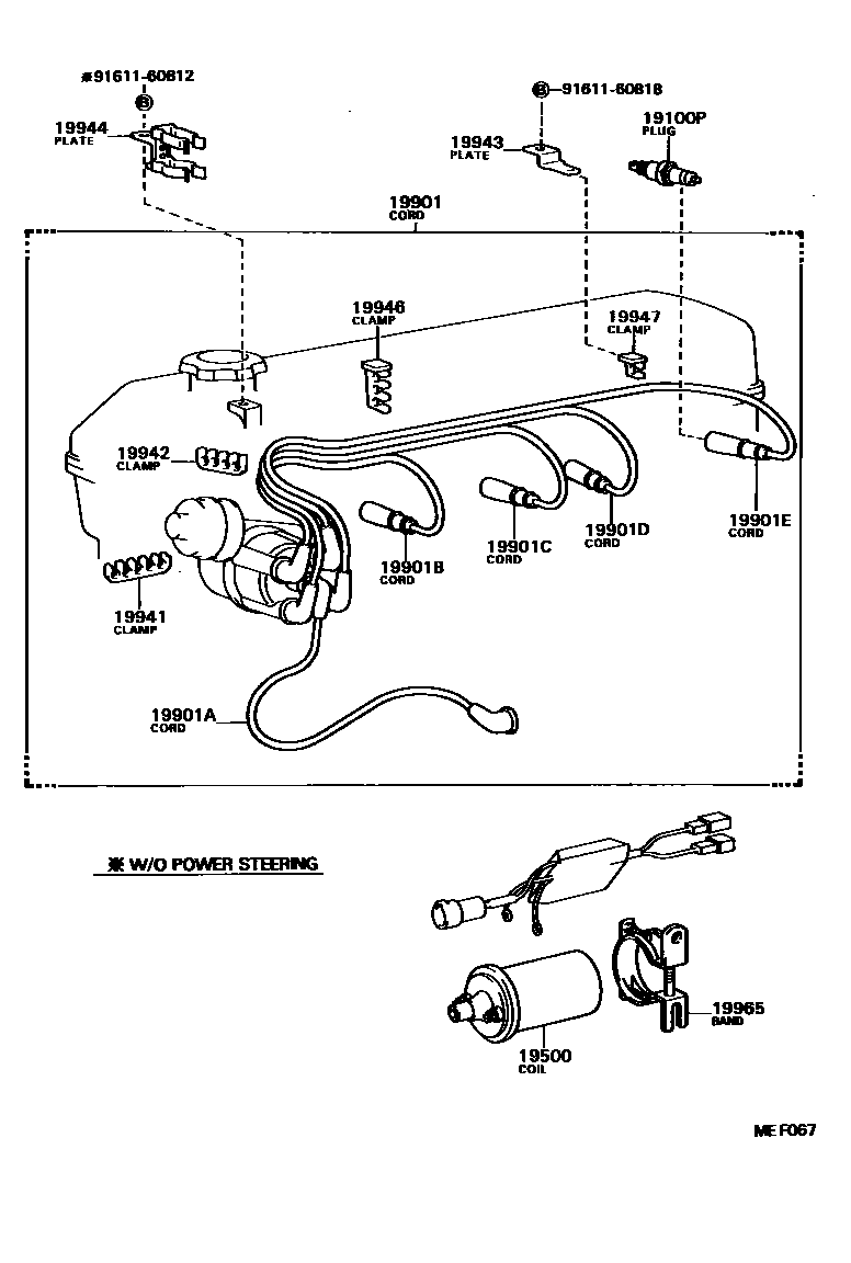 1901 — IGNITION COIL & SPARK PLUG / GLOW PLUG