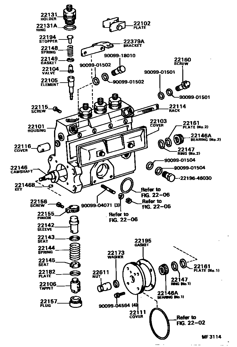 2203 — INJECTION PUMP BODY