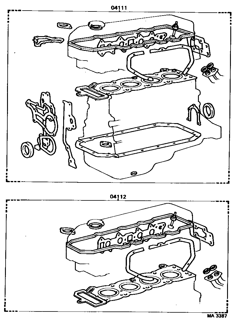 1103 — ENGINE OVERHAUL GASKET KIT