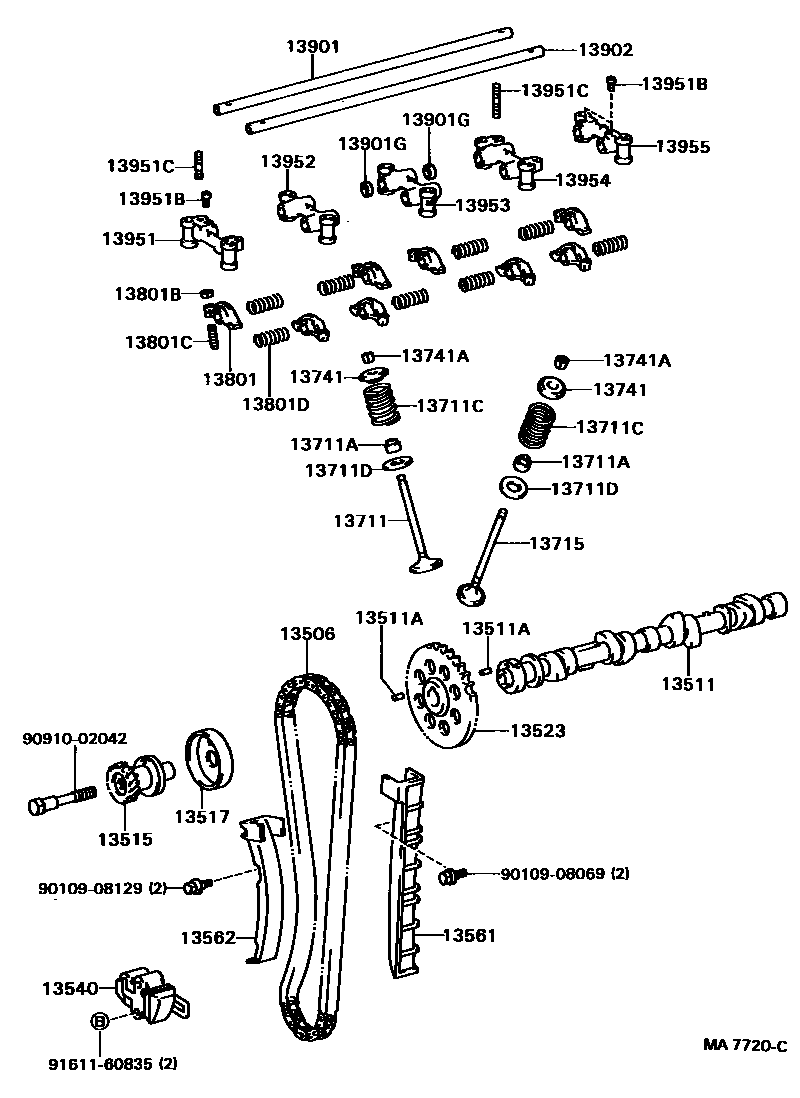1302 — CAMSHAFT & VALVE