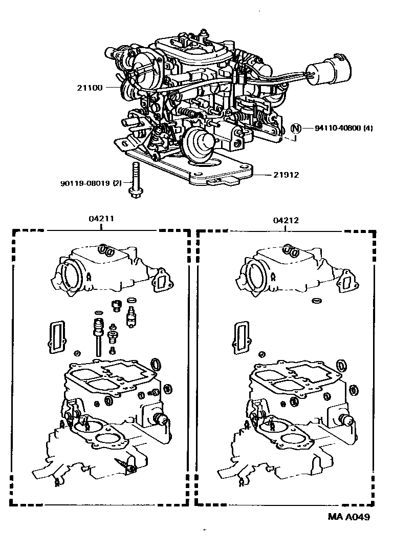 2102 — CARBURETOR ASSEMBLY