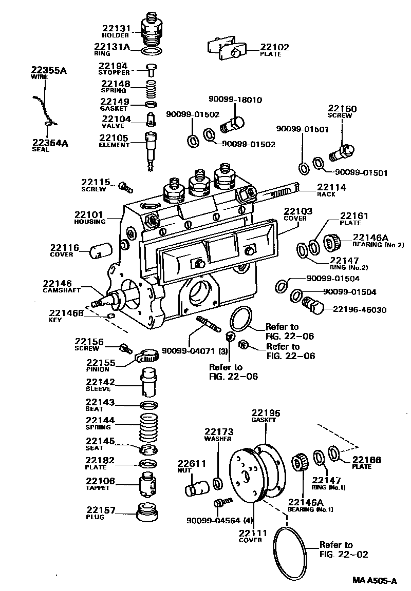 2203 — INJECTION PUMP BODY