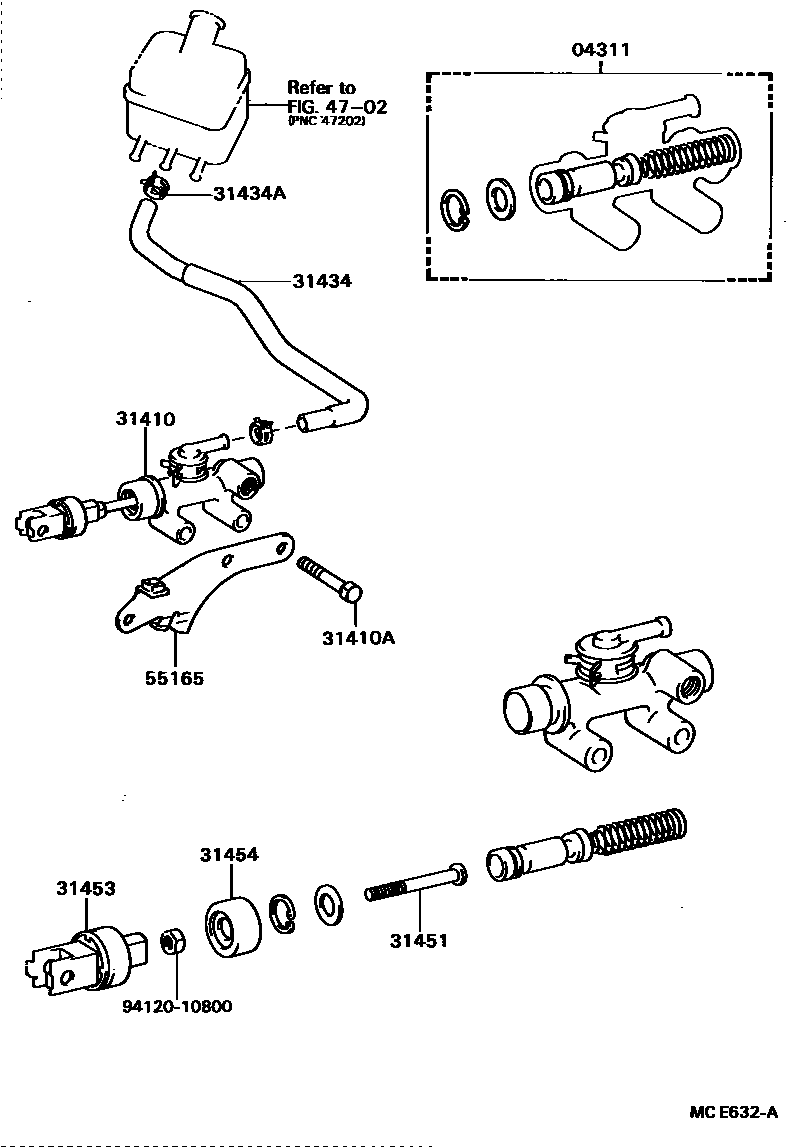 3103 — CLUTCH MASTER CYLINDER