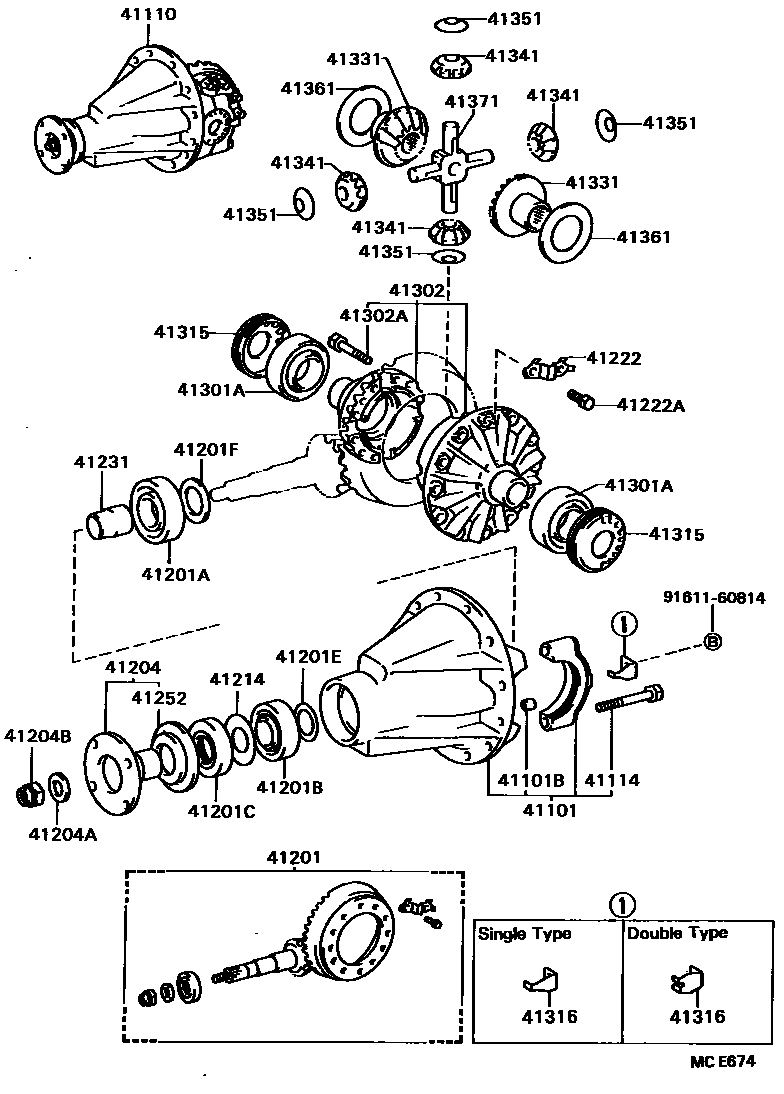 4101 — REAR AXLE HOUSING & DIFFERENTIAL