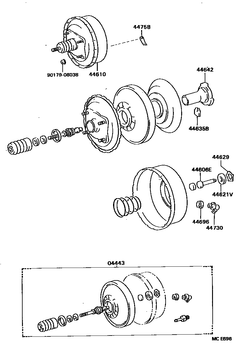 4703 — BRAKE BOOSTER & VACUUM TUBE
