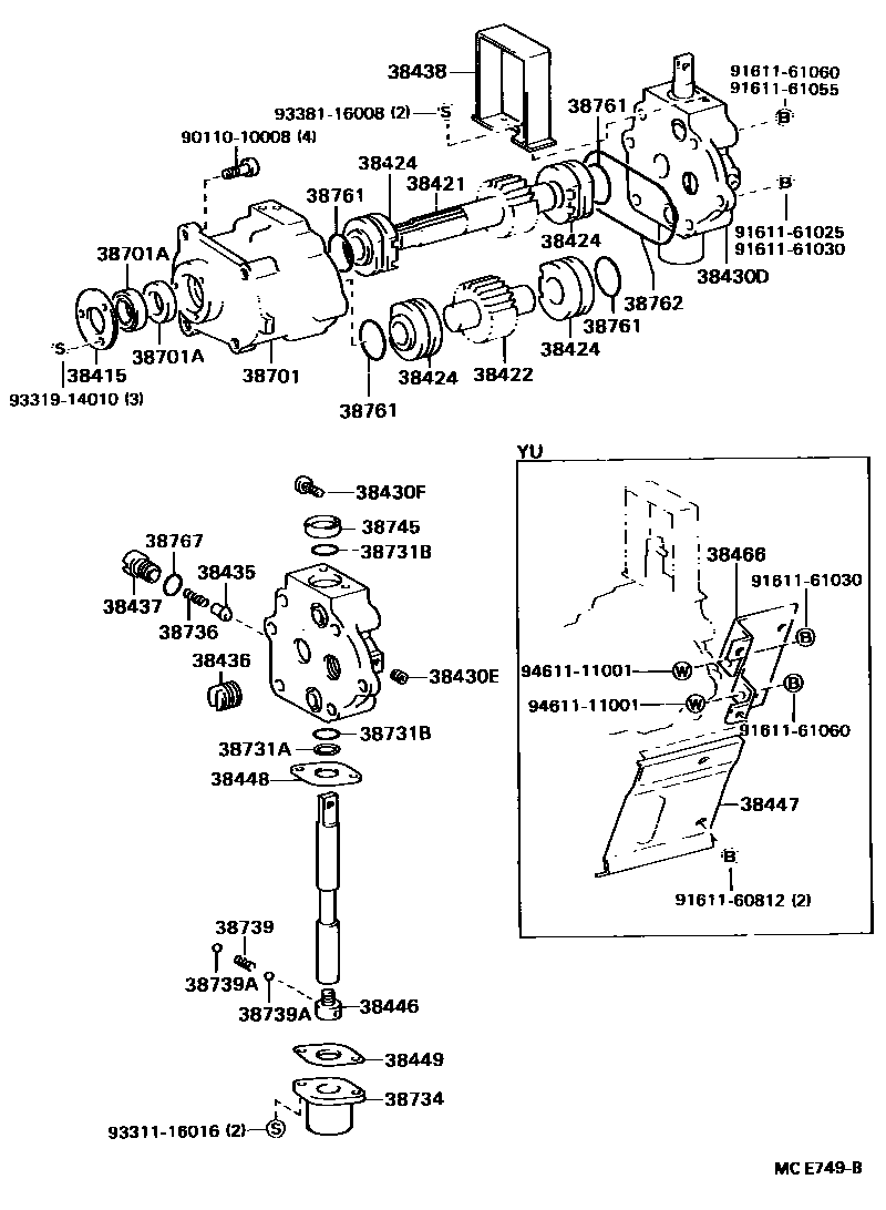 3604 — POWER TAKE-OFF OIL PUMP