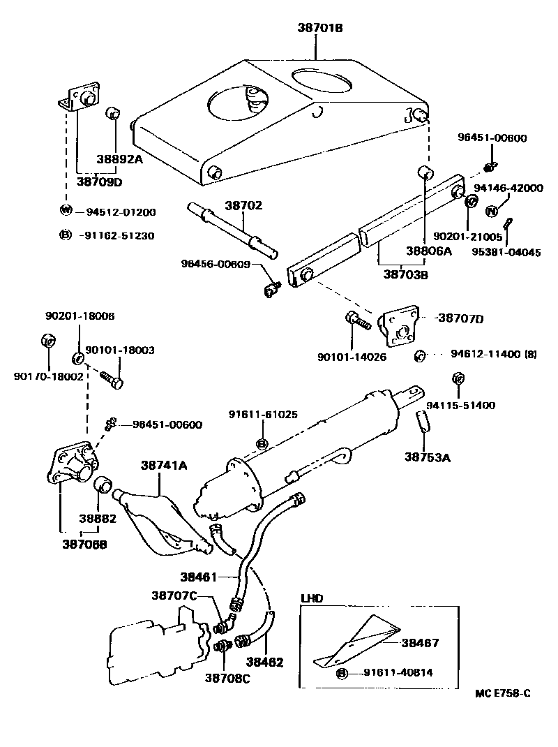 3606 — HOIST CYLINDER TRUNNION & LIFT ARM