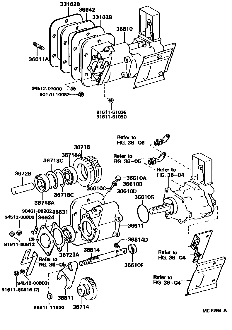 3602 — POWER TAKE-OFF CASE & GEAR