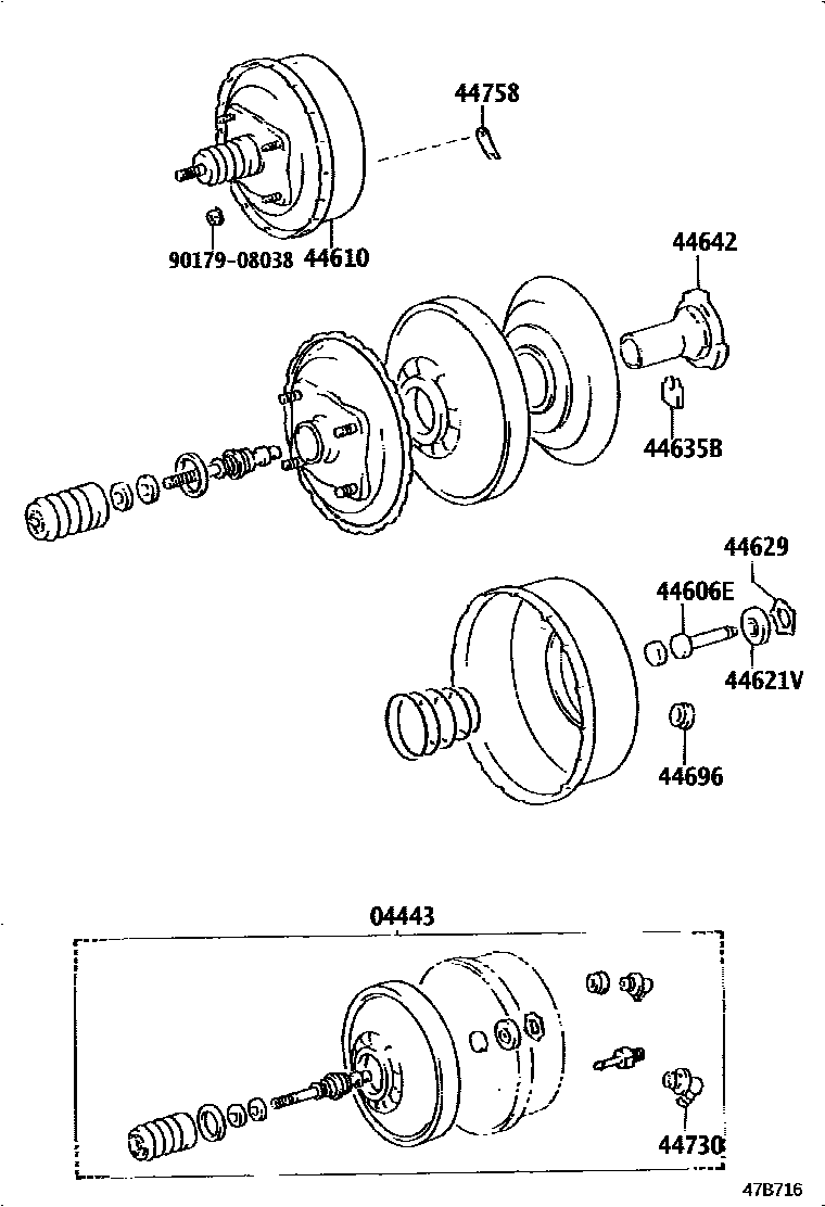 4703 — BRAKE BOOSTER & VACUUM TUBE