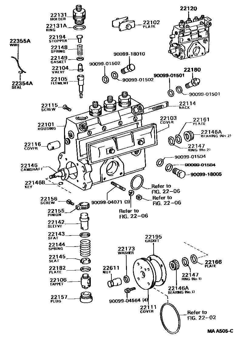 2203 — INJECTION PUMP BODY